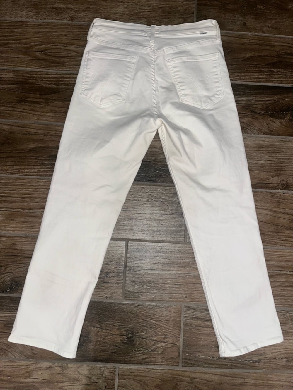 Mother Jeans Womens The Tomcat High Waist Ankle in Cream Puffs 28 - Picture 2 of 5